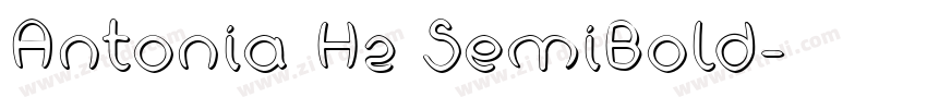 Antonia H2 SemiBold字体转换